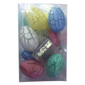 10 Πολύχρωμα λαμπάκια αυγουλάκια [00001223] - 2 τεμ.