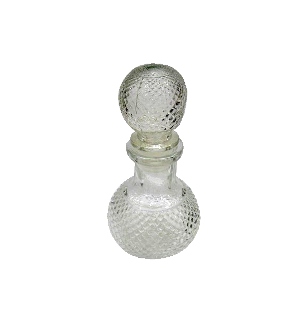 Γυάλινη διάφανη σφαιρική φιάλη 200ml με πώμα [00103202] - 6 τεμ.
