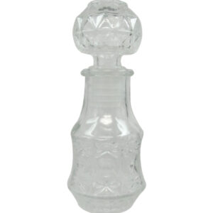 Γυάλινη διάφανη φιάλη 50ml με πώμα - 12x4,5cm [00103210] - 6 τεμ.