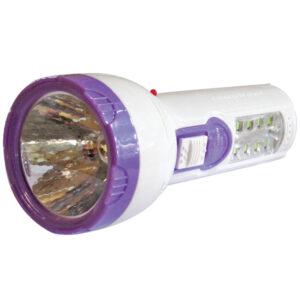 Πλαστικός επαναφορτιζόμενος φακός led 400mAh με 8 led στην λαβή [00600046] - 2 τεμ.