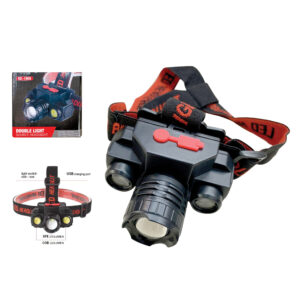 Επαναφορτιζόμενος φακός κεφαλής led [00600049] - 2 τεμ.