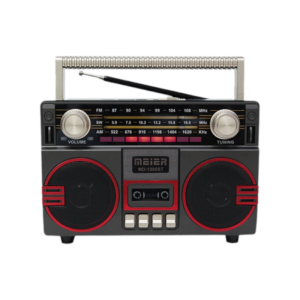 Επαναφορτιζόμενο ραδιόφωνο Retro - MD-1305 BT - 020122 - Red