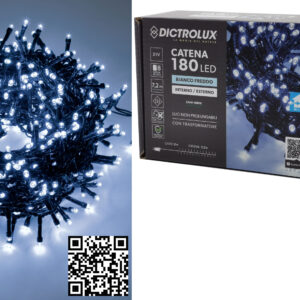 180 λαμπάκια λευκό ψυχρό 2m [02449956] - 2 τεμ.