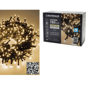 180 λαμπάκια led θερμό λευκό 7,2m [02449957B] - 2 τεμ.