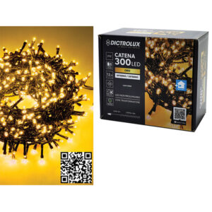 300 λαμπάκια led χρυσό 12m [02449957PI] - 2 τεμ.