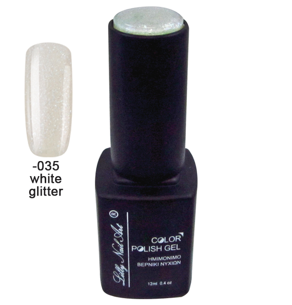 Ημιμόνιμο τριφασικό μανό 12ml - White glitter [40504008-035] - 1 τεμ.