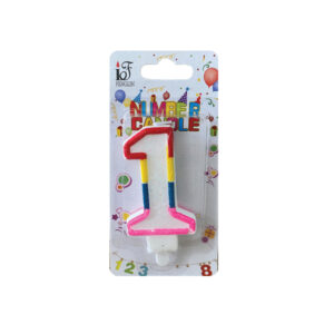Κερί γενεθλίων αριθμός 1 [10904023-1] - 12 τεμ.