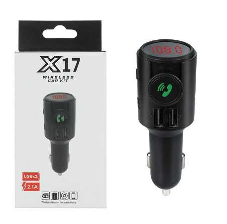 Transmitter αυτοκινήτου με θύρες USB - MP3 Player - X17 - 130344 - Image 2