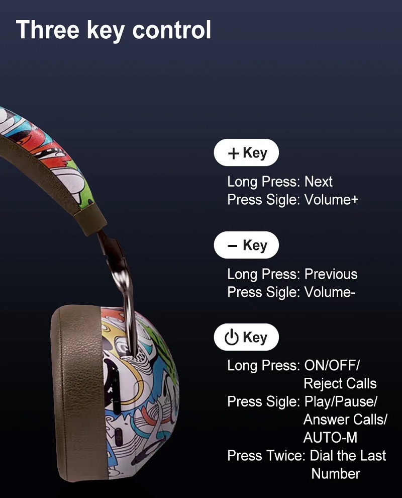 Ασύρματα ακουστικά - Headphones - VJ086 - 164343 - Black - Image 2