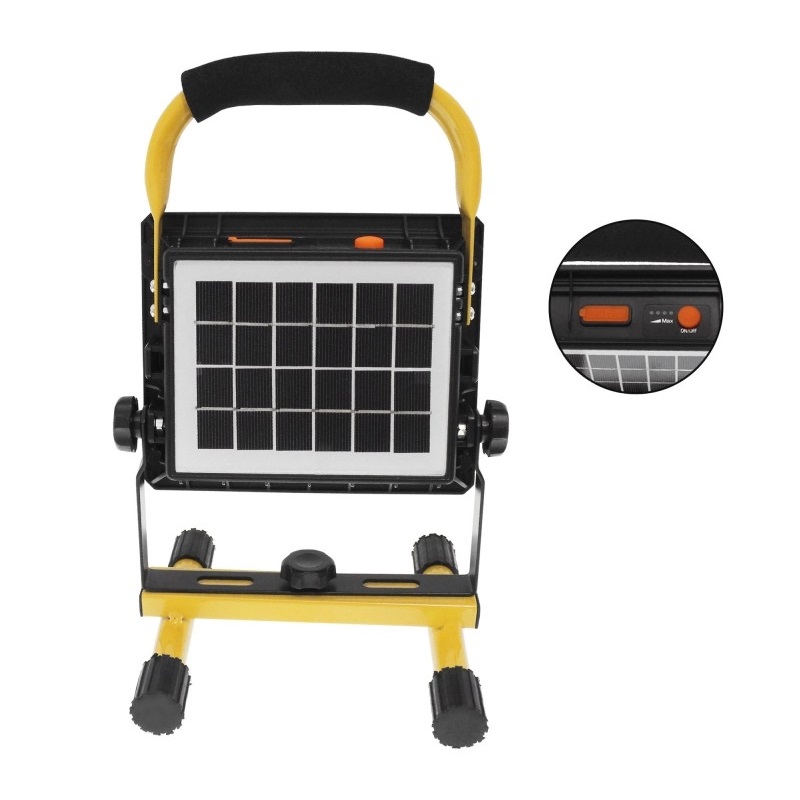 Επαναφορτιζόμενος προβολέας εργασίας LED με ηλιακό πάνελ - W877-2 - 181427 - Image 2