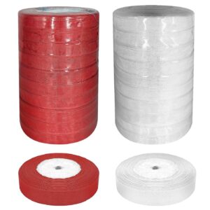 Κορδέλα οργάντζα λεπτή 45mx1,2cm JustNote 39194 - 10 τεμ.