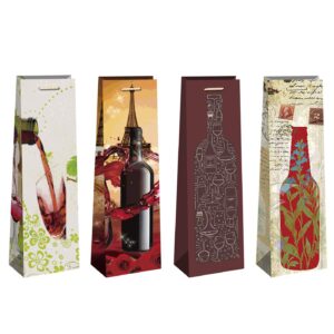 Τσάντα δώρου χάρτινη κλασσική ποτών (35cm) 35x11x8cm JustNote 39196 - 12 τεμ.