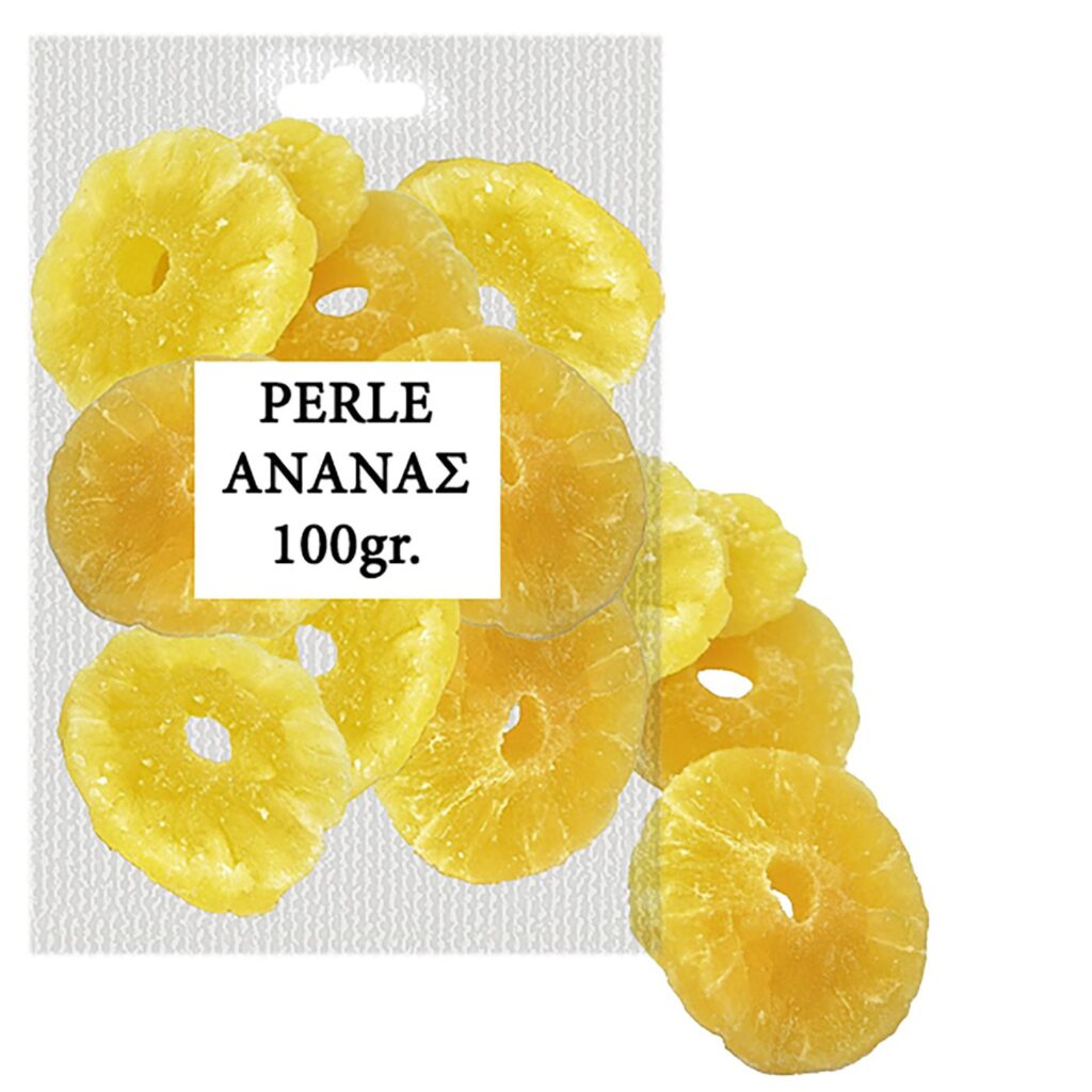 Ανανάς αποξηραμένος σακ=100g  Perle - 1 τεμ.