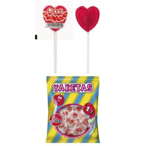 Γλειφιτζούρι καρδιά κεράσι 8,5g Jake SA 9457001 - 100 τεμ.