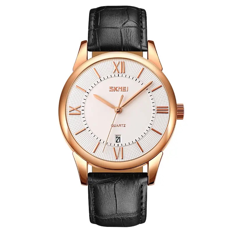 Αναλογικό ρολόι χειρός – Skmei - 9261 - Black/White/Gold