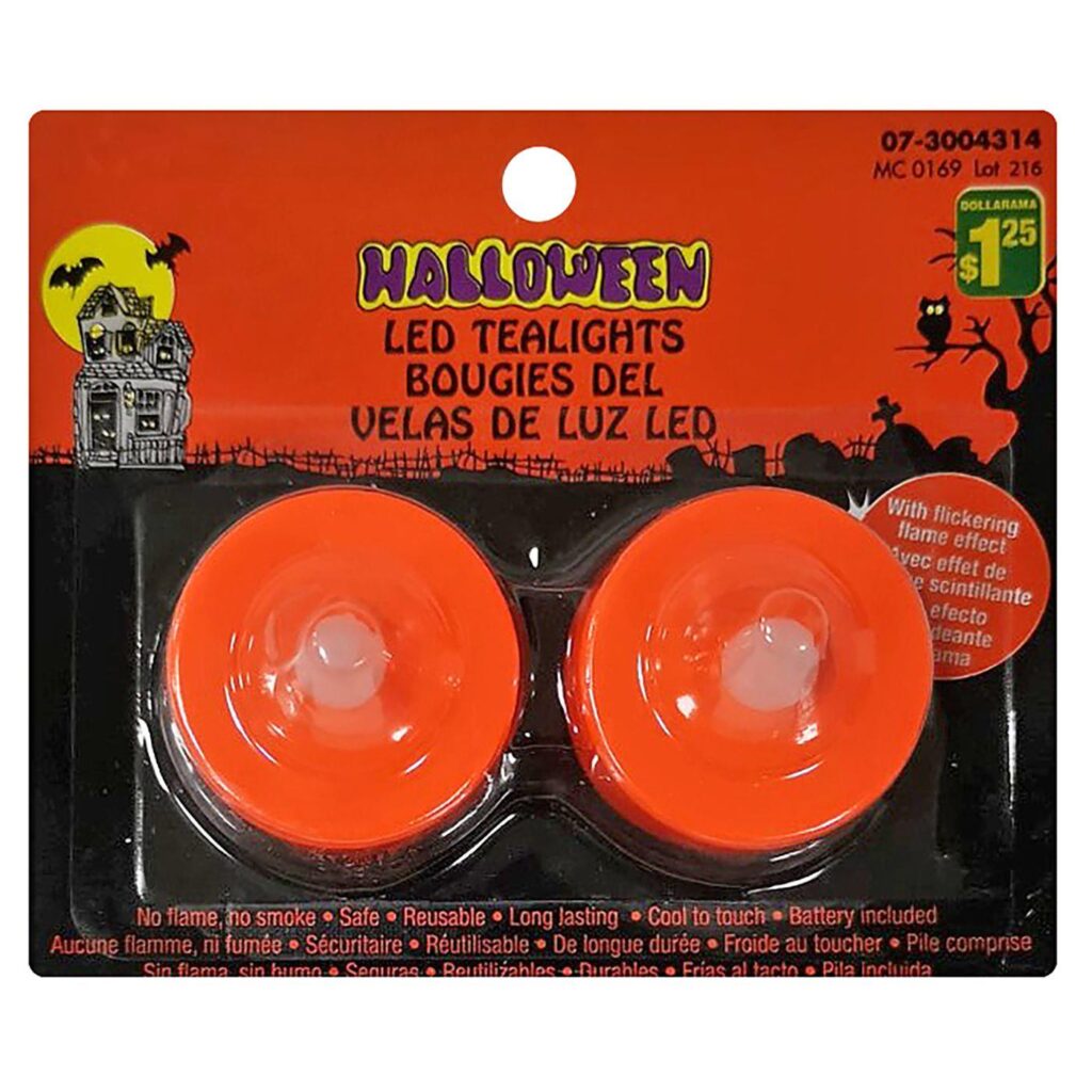 Κεριά led halloween 2τεμ Φ4cm Carnavalista 232359 - 1 τεμ.
