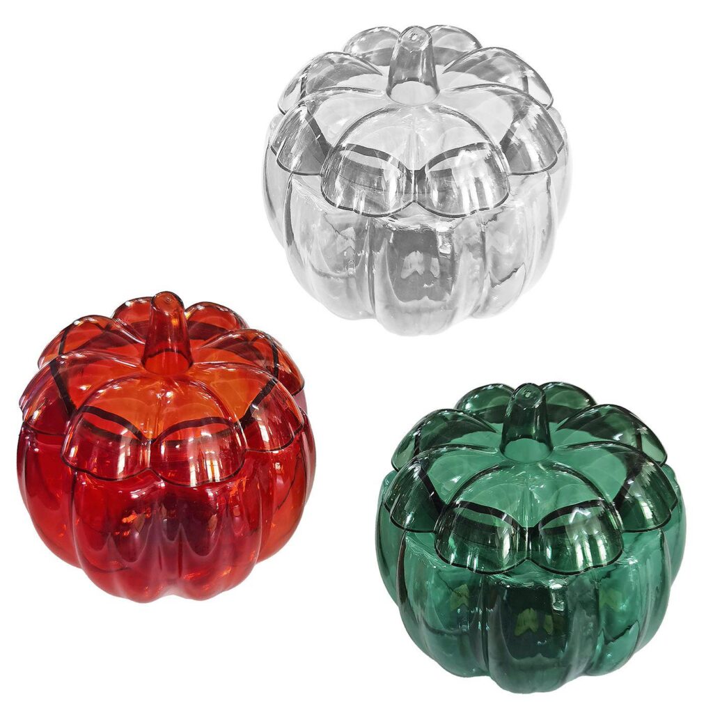 Βάζο σχήμα κολοκύθας για γλυκίσματα 12x12cm Carnavalista 232495 - 8 τεμ.