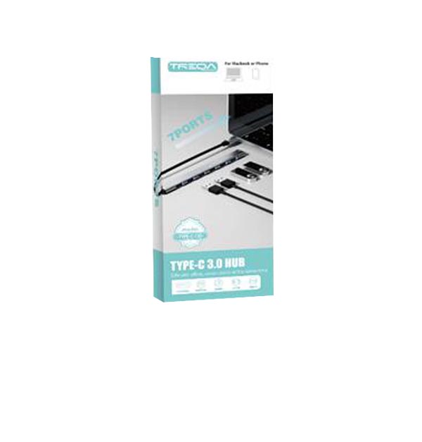 Type-c hub με 7 θύρες Treqa C730 [30502194] - 2 τεμ.