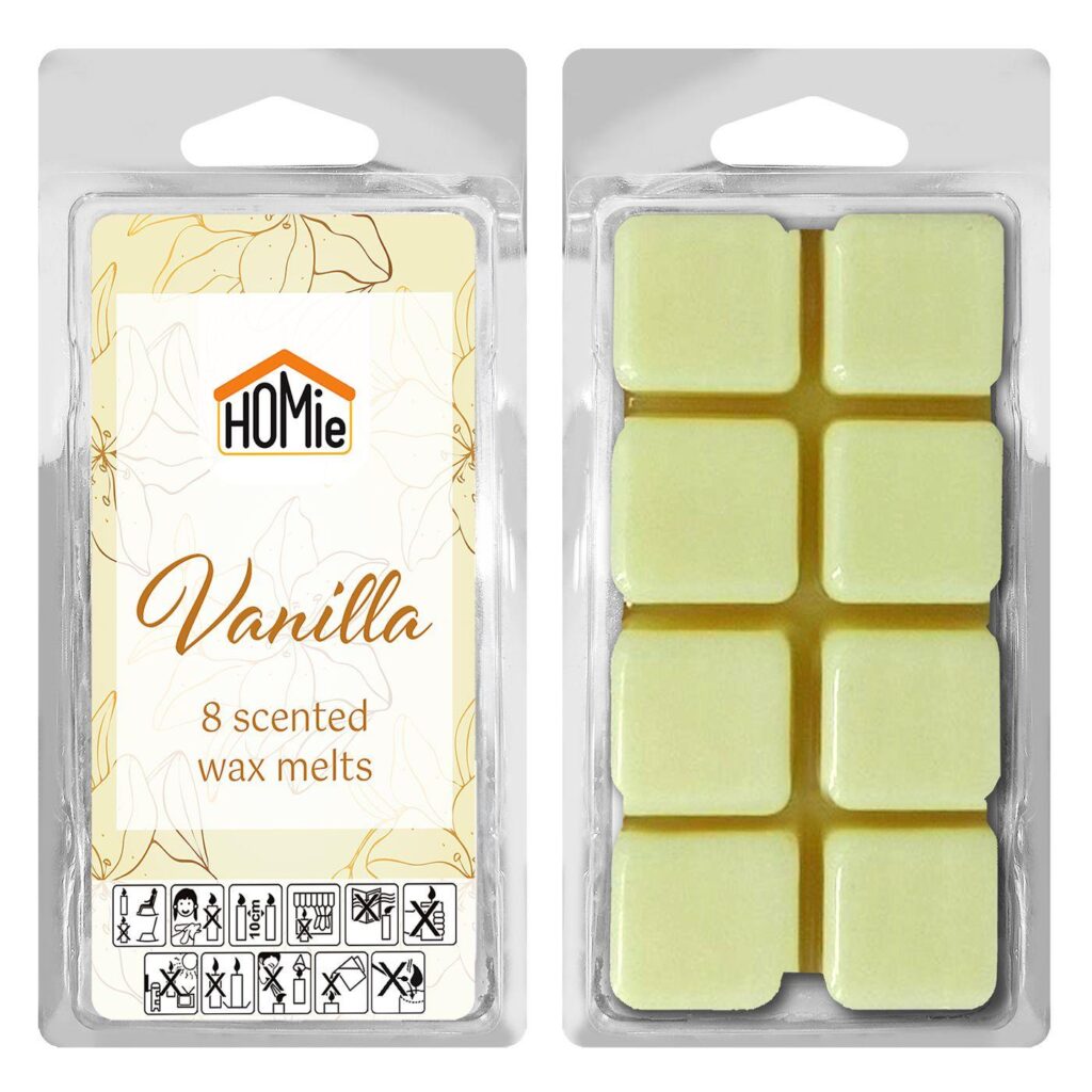 Αρωματικό wax melt βανίλια σετ=8 κύβοι 80gr Homie 57482 - 1 τεμ.