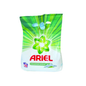 Ariel σκόνη πλυντηρίου 1.5 kg mountain spring 20w[40606004] - 2 τεμ.