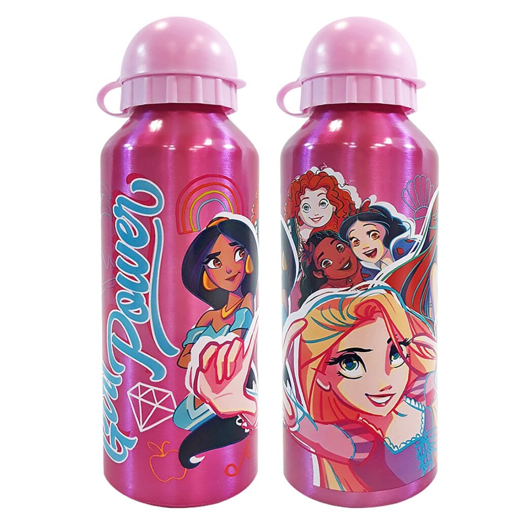 Παγούρι Αλουμινίου Princess 21x6,5cm 500ml Disney 839443 - 1 τεμ.