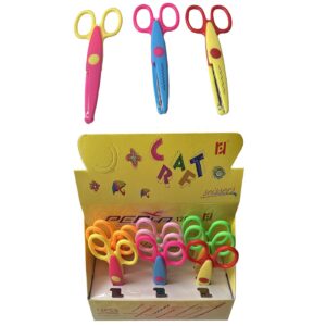 Ψαλίδι χειροτεχνίας ζικ ζακ 13,5cm JustNote 702447 - 12 τεμ.