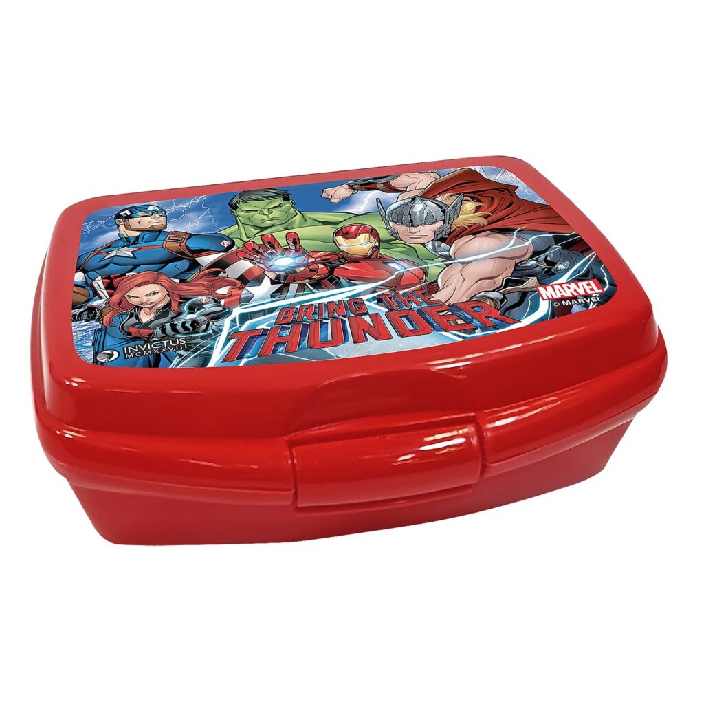 Δοχείο πλαστικό φαγητού avengers 16,5x12,5x6cm   600ml Avengers 1401-62122 - 1 τεμ.