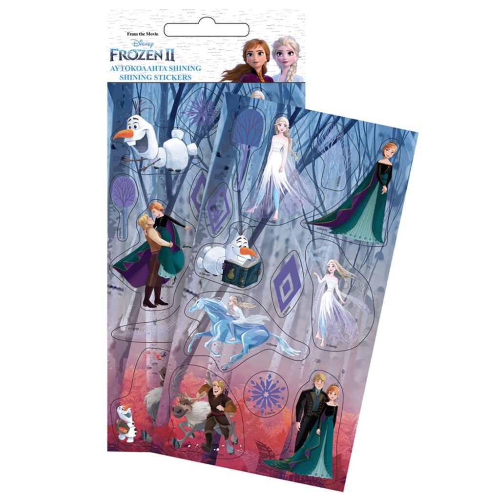 Αυτοκόλλητα puffi shining frozen 2 21x10cm Gim 771-81133 - 24 τεμ.