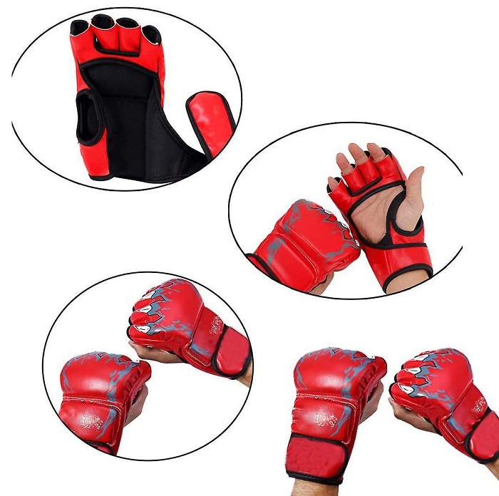 Γάντια πυγμαχίας κοφτά - 556712 - Red - Image 2
