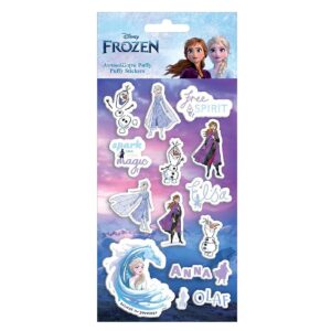 Αυτοκόλλητα puffy frozen 2 22x10cm Disney 000562870 - 12 τεμ.