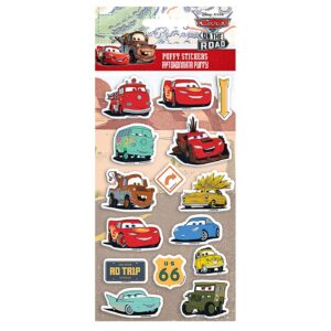 Αυτοκόλλητα puffy cars 22x10cm Disney 000562873 - 12 τεμ.