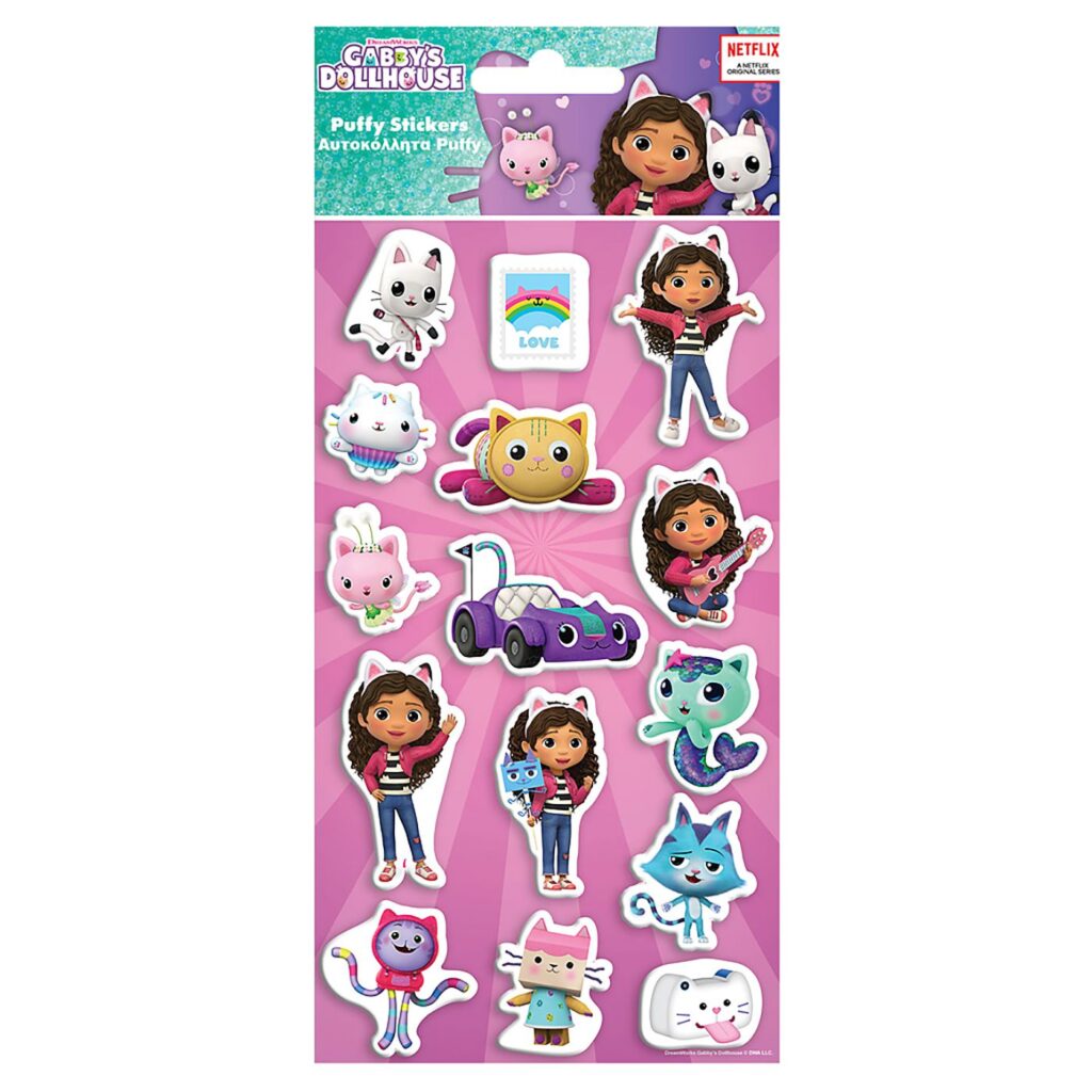 Αυτοκόλλητα gabbys dollhouse 22x10cm Gabbys Dollhouse 000574007 - 12 τεμ.