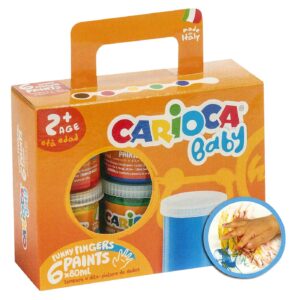 Δακτυλομπογιά Carioca 6 Χρώματα 6x80mL Carioca KO032 - 1 τεμ.
