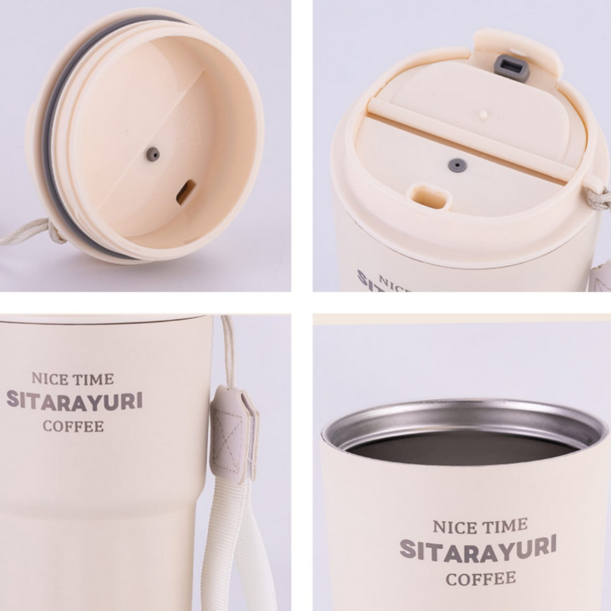 Φορητό παγούρι-θερμός - ZF006 - 600ml - 640062 - Brown - Image 2
