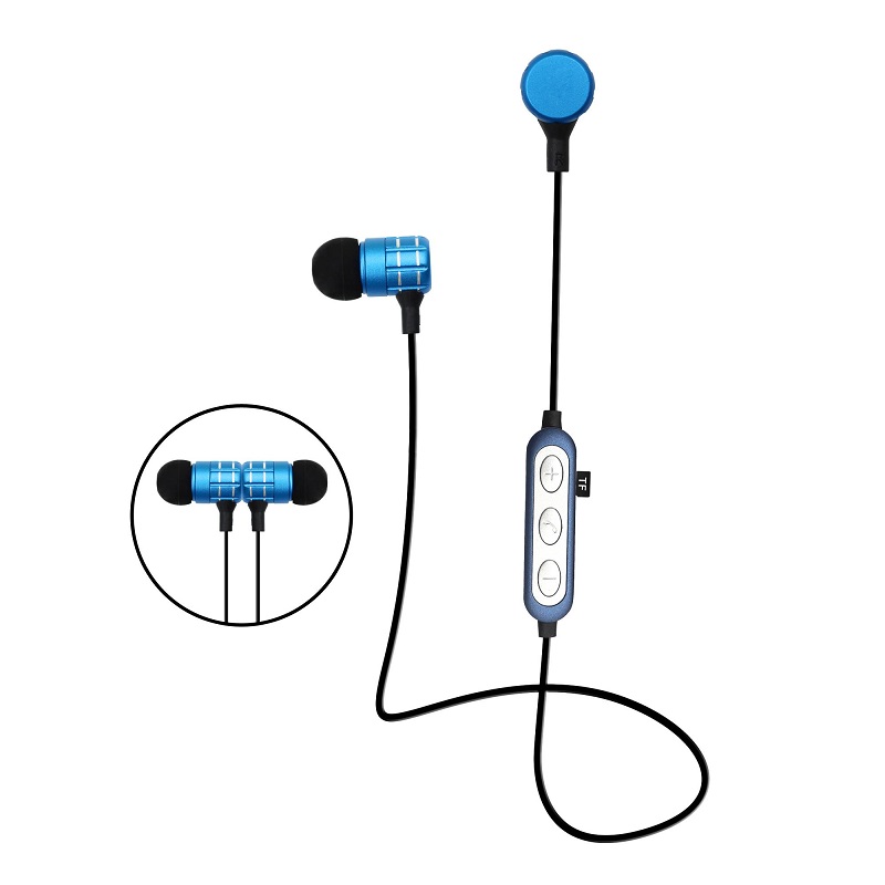 Aσύρματα ακουστικά - Neckband - K07 - 672007 - Blue