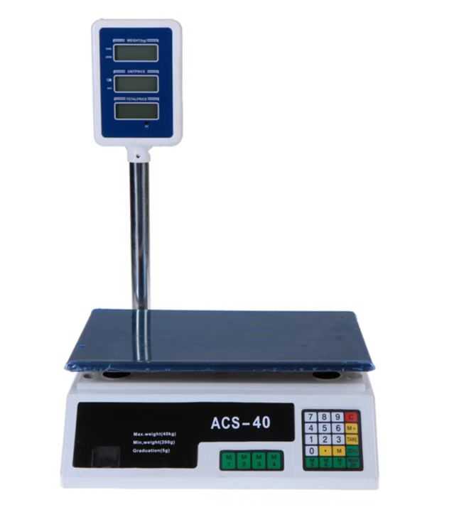 Επαγγελματική ψηφιακή ζυγαριά πάγκου - 40kg - ACS-822B - 910535 - Image 5