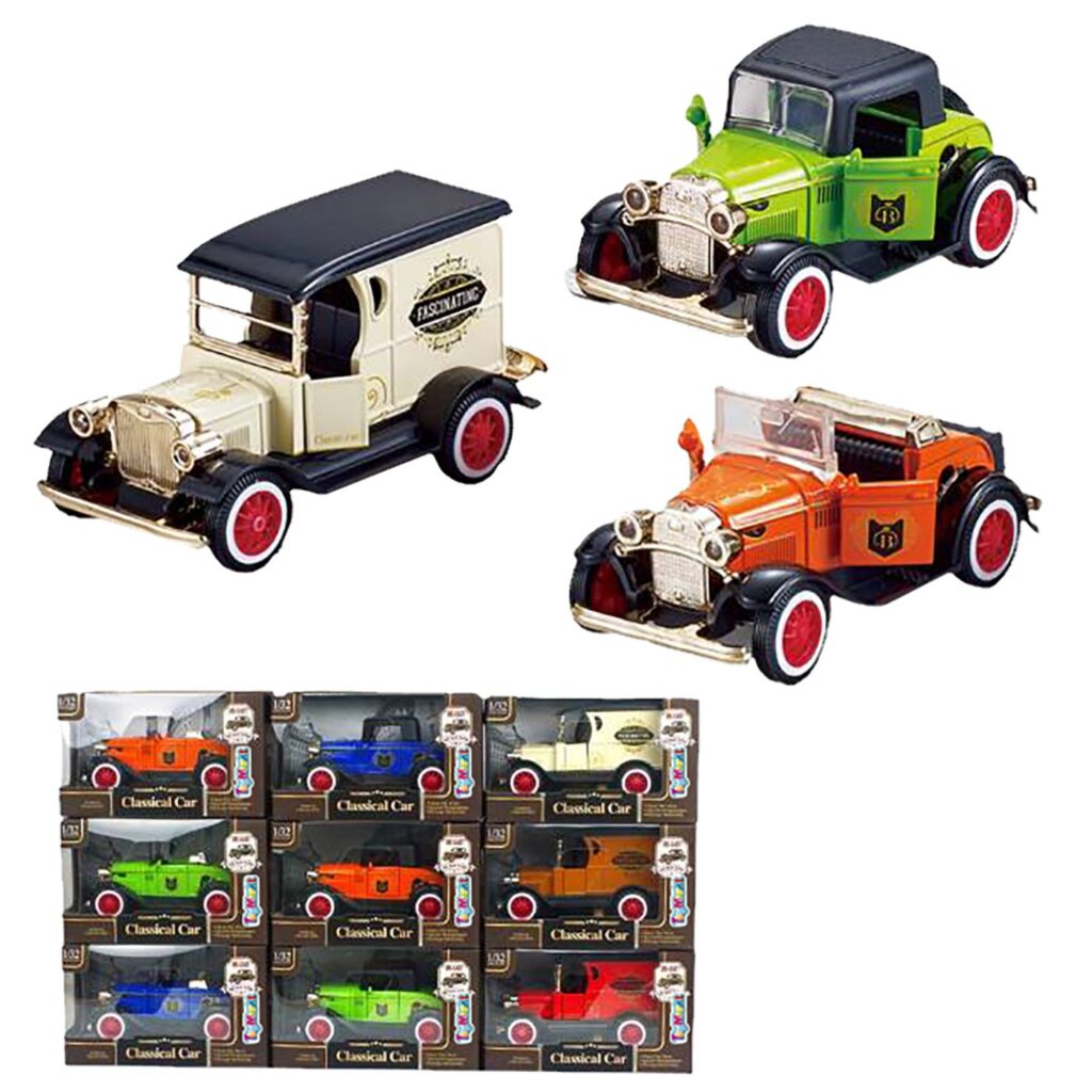 Αυτοκίνητο αντίκα μεταλλικό pull back 15x9x8cm ToyMarkt 902127 - 1 τεμ.