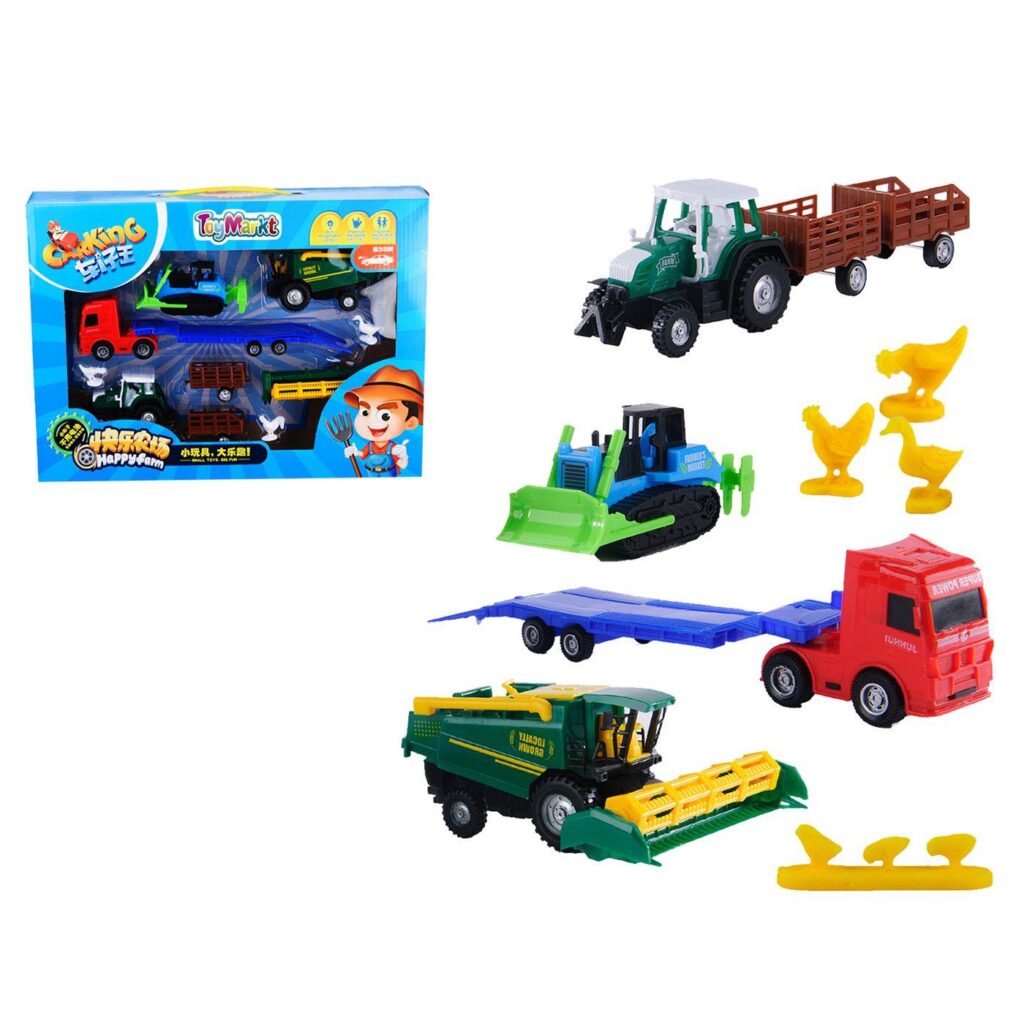 Οχήματα pull back happy farm σε κουτί 39x29x6cm ToyMarkt 902207 - 1 τεμ.