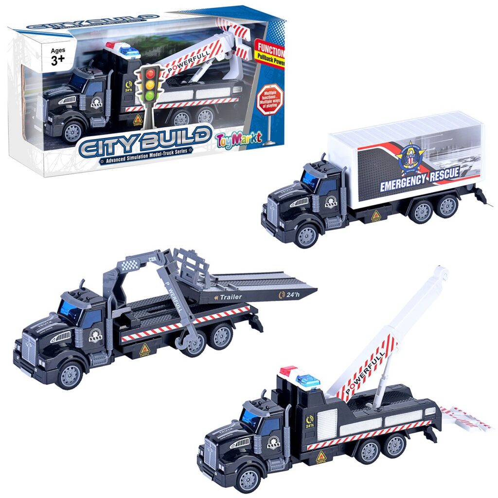 Νταλίκα αστυνομίας pull back 26x13x8cm ToyMarkt 902257 - 1 τεμ.