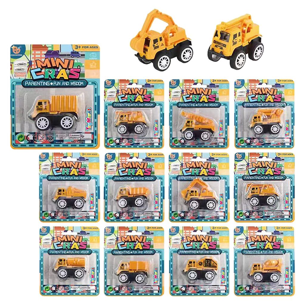 Μίνι δομικά pull back σε καρτέλα 12x14x3cm ToyMarkt 902323 - 1 τεμ.