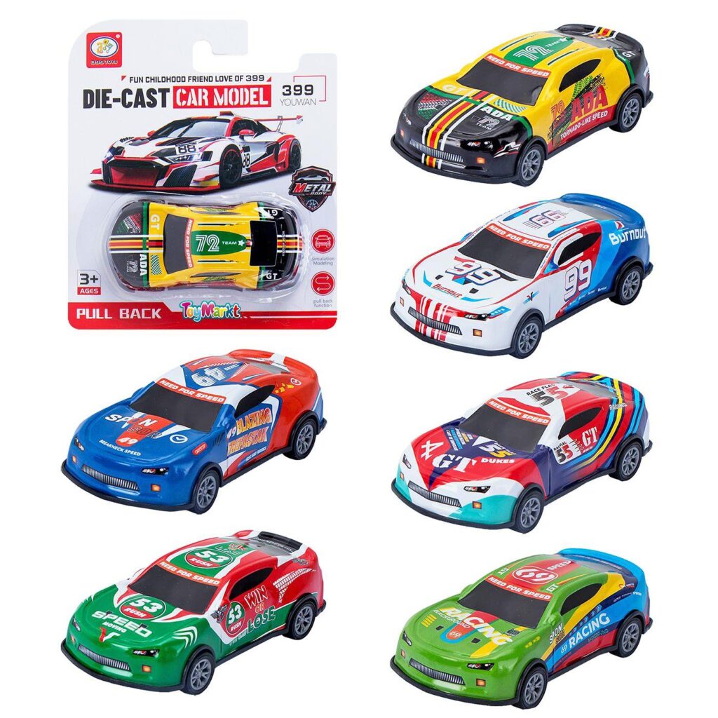 Super car pull back σε καρτέλα 14x16x3cm ToyMarkt 902332 - 1 τεμ.