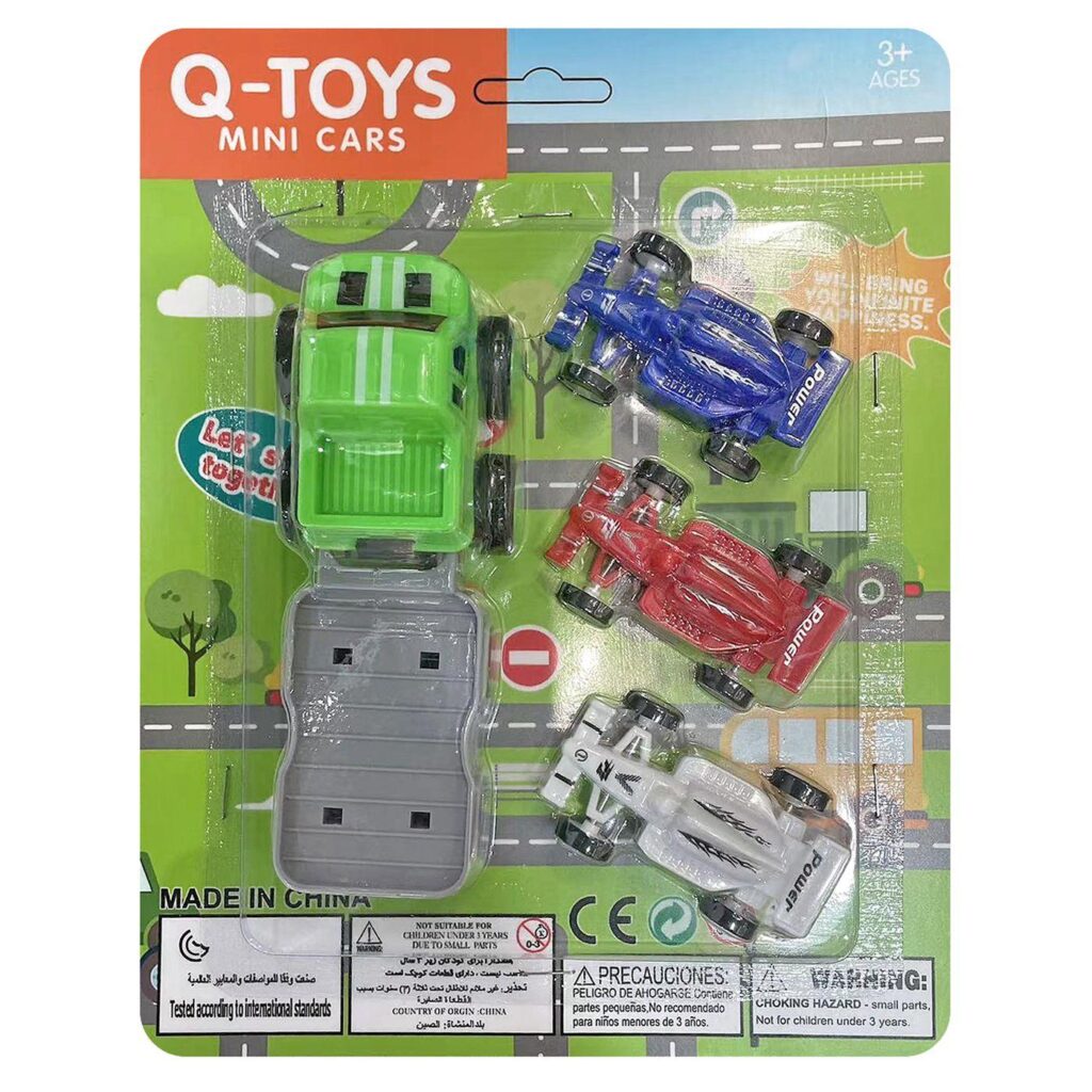 Καρτέλα mini cars pull back 16x23x5cm ToyMarkt 902362 - 1 τεμ.