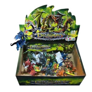 Δράκοι 13cm 6σχ. 32x20cm ToyMarkt 911057 - 24 τεμ.