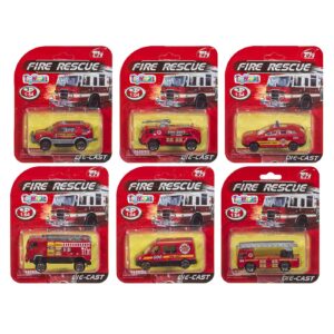 Καρτέλα die cast πυροσβεστικό όχημα 11x14cm ToyMarkt 912774 - 1 τεμ.
