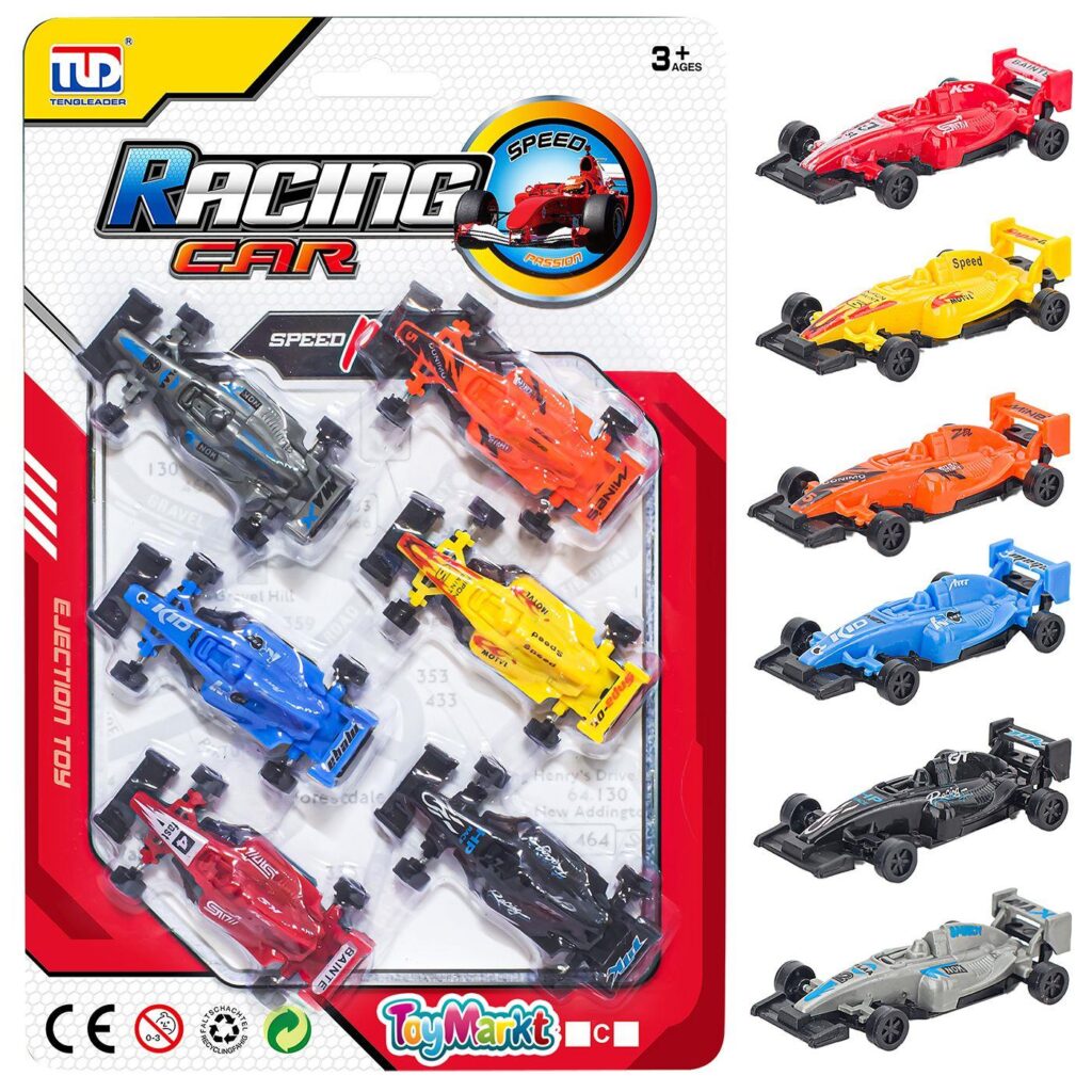 Καρτέλα 6 φόρμουλες free wheels 17x25x2cm ToyMarkt 913296 - 1 τεμ.
