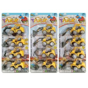 Καρτέλα 4 δομικά οχήματα free wheel 15x34x5cm ToyMarkt 913453 - 1 τεμ.