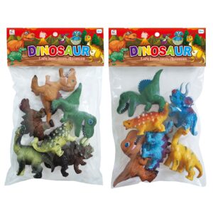 6 δεινοσαυράκια 8-12cm σε σακουλάκι 19x30x5cm ToyMarkt 913454 - 1 τεμ.