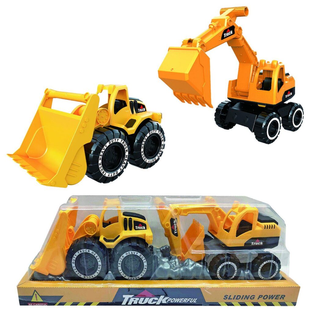 Μπουλντόζα + εκσκαφέας free wheels 41x13x12cm ToyMarkt 913554 - 1 τεμ.
