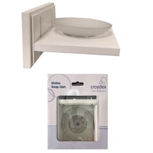 Βάση για σαπούνι λευκή ξύλινη 20x16,5x8,5cm Homie 101928 - 1 τεμ.