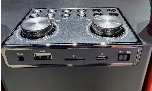 Ασύρματο ηχείο Bluetooth με 2 μικρόφωνα Karaoke - YS-202 - 887165 - Black - Image 2